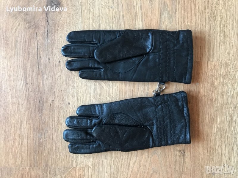 Черни ръкавици от естествена кожа . Размер 7, снимка 1