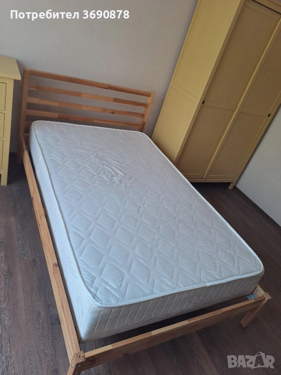 Еднолицев пружинен матрак ЕЛИТЕ с размер 116 / 186 см., снимка 1
