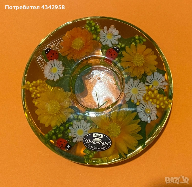 Декоративен свещник GILDE Dreamlight – Германия., снимка 1
