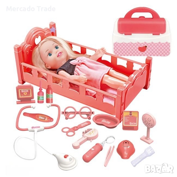 Кукла - Доктор Mercado Trade, С аксесоари, 33см, снимка 1