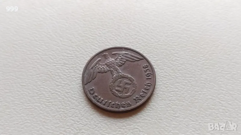 	1 райхспфениг 1938 А Германия - Трети Райх, снимка 1