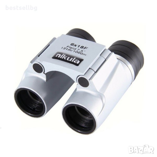 Мини туристически бинокъл Nikula 6x18 за театър опера лов риболов деца, снимка 1
