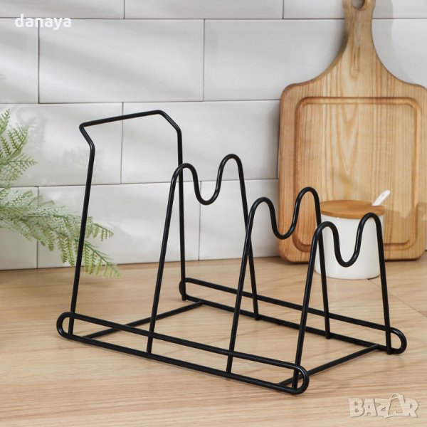 2535 Метална поставка за капаци органайзер за шкаф, снимка 1