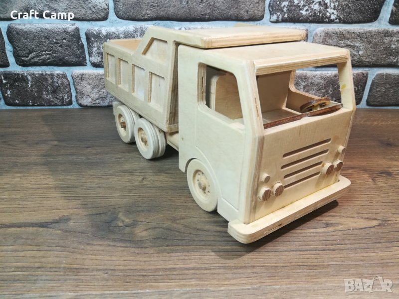 Дървен макет на камион - Самосвал – Craft Camp, снимка 1