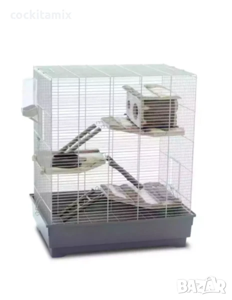 Клетка за морски свинчета, чинчили, зайци и големи гризачи с аксесоари Федро, снимка 1