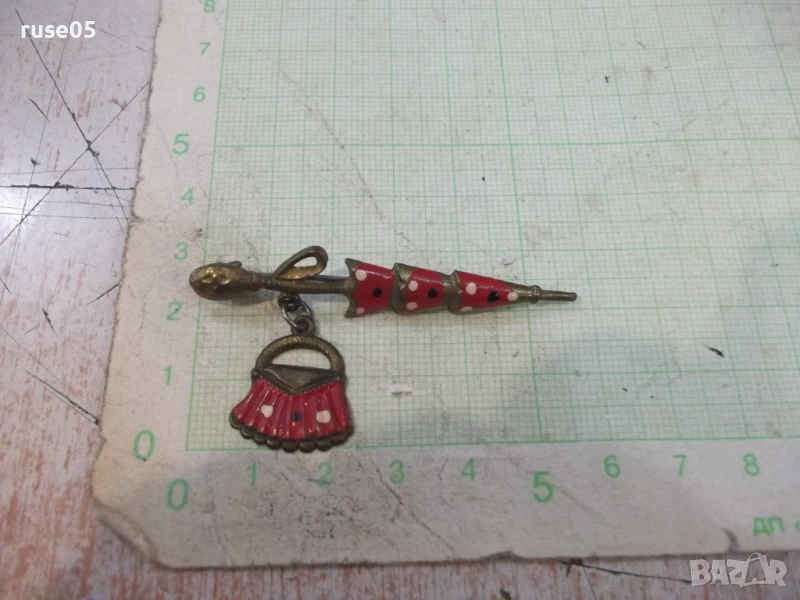 Значка стара бронзова, снимка 1