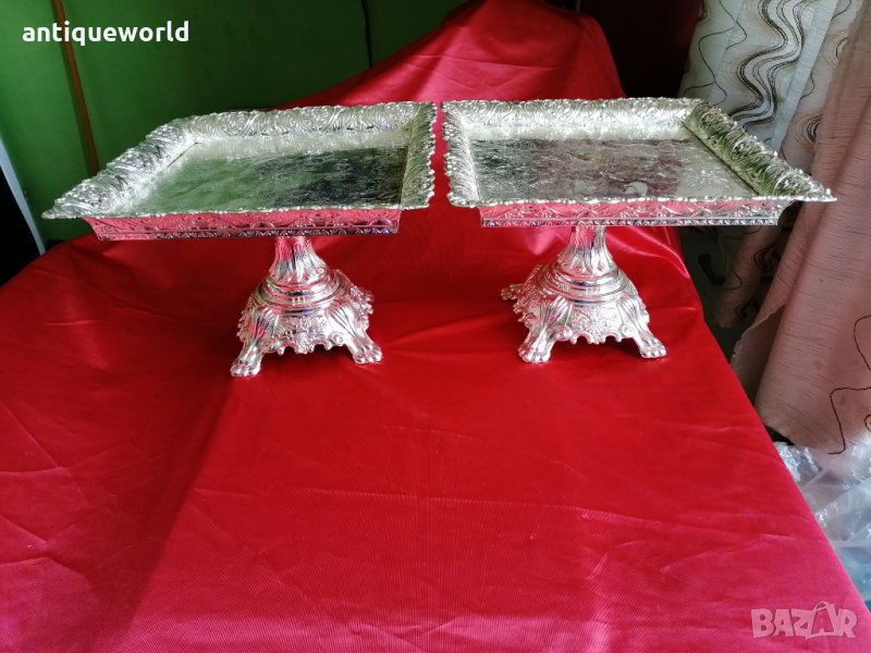 Комплект Големи БАРОКОВИ Подноси , Купи , Фруктиери, снимка 1