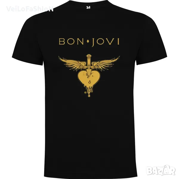 Нова мъжка тениска на музикалната група Bon Jovi, снимка 1