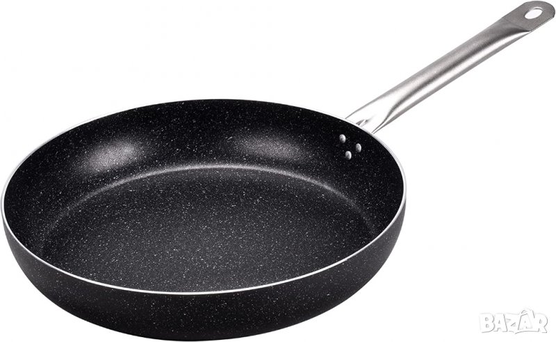 Тиган Moneta Etnea Pro 34 см. дръжка от неръждаема стомана, черен, снимка 1