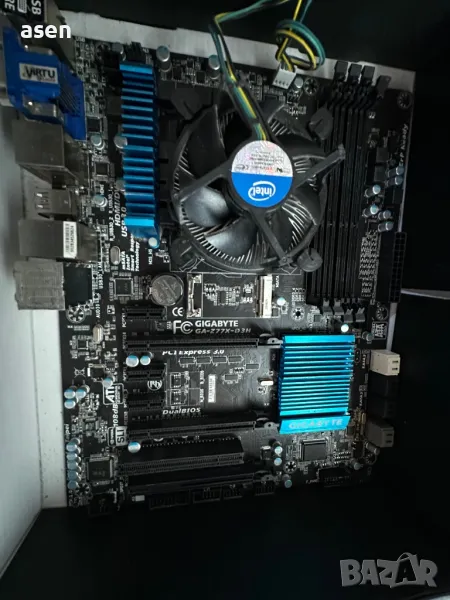 дънна платка Gigabyte GA-Z77X-D3H Intel Z77 LGA 1155 и процесор i72600, снимка 1