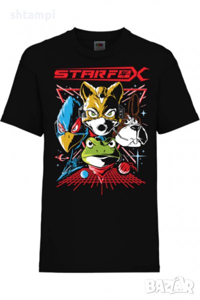 Детска тениска Nintendo Star Fox,Игра,Гейм,Геймър,Подарък,Изненада,Повод,Празник,Събитие., снимка 1