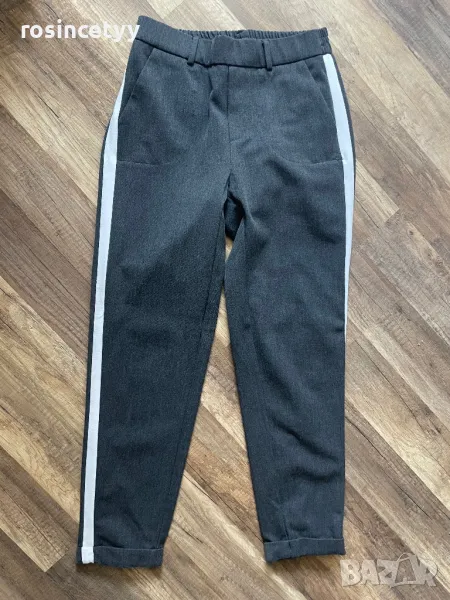 Сив панталон с бял кант, снимка 1
