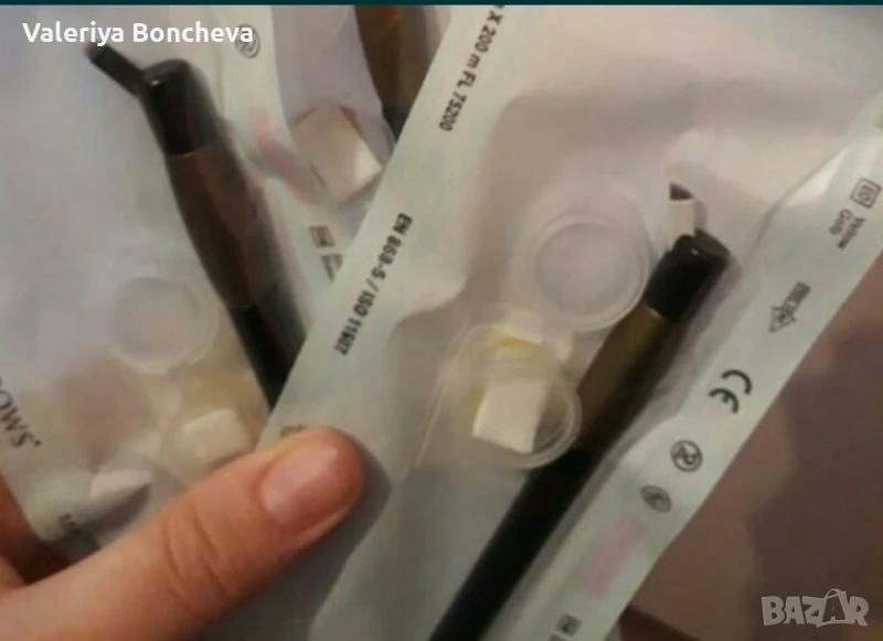 Държачи с ножчета за еднократна употреба за микроблейдинг Phibrows, снимка 1