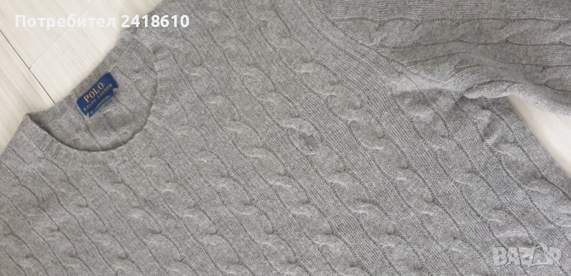 POLO Ralph Lauren Cable Merino/ Cashmere  Knit Mens Size XL  ОРИГИНАЛ! Mъжки Пуловер, снимка 1