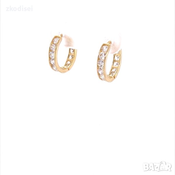 Златни обеци 1,66гр. 14кр. проба:585 модел:  16553-5, снимка 1