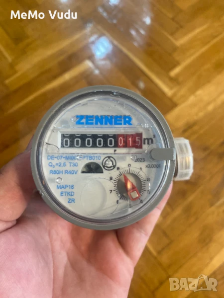 Водомер за студена вода 1/2“ ZENNER, снимка 1
