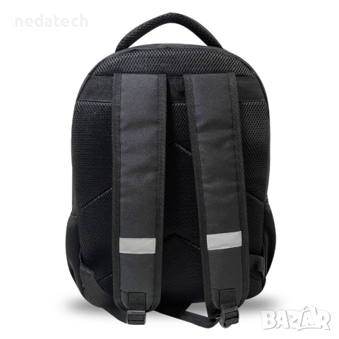 Ученическа раница Game Over, Черен, 33x18x48см., снимка 4 - Ученически пособия, канцеларски материали - 51484173