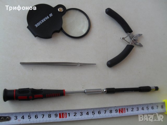 Отвертка бит клещи лупа пинсета ЗА ФИНА МЕХАНИКА НЕМСКИ ОРИГИНАЛ на „РARKSIDЕ“-35ч, снимка 5 - Отвертки - 39362727