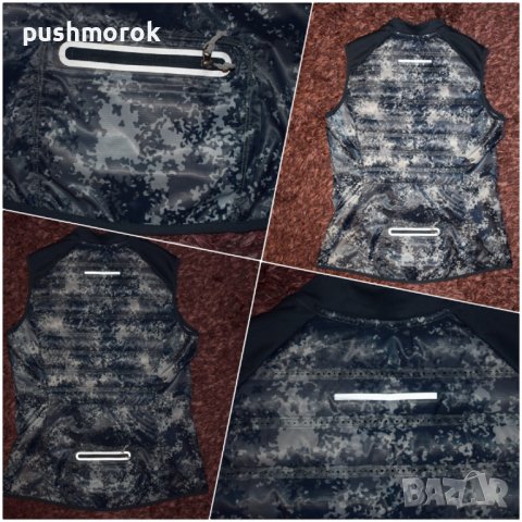 Nike Aeroloft 800 Down Blue Reflective Running Vest Sz L / #00285 /, снимка 7 - Спортни екипи - 39393794
