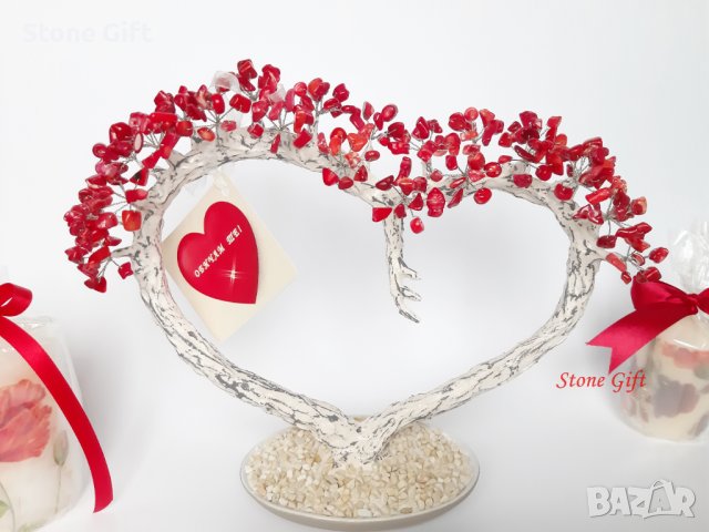 Дръвче Червен Корал, Подарък Коледа, Подарък Нова Година, Идея рожде ден, Подарък Годишнина, снимка 7 - Други - 35991619