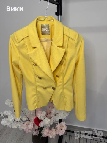Алеса Alessa жълто сако размер S, снимка 12 - Сака - 52114242