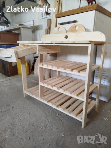 Стелаж за обувки с чекмедже , снимка 7 - Етажерки - 49273484