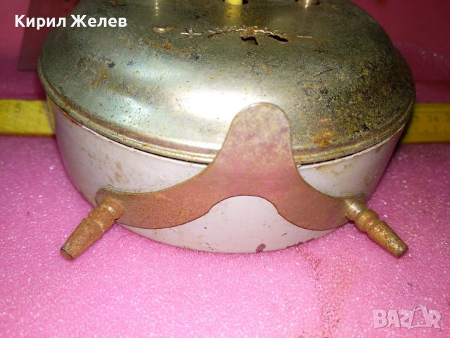 JANTAR MADE in USSR Стар РУСКИ БУДИЛНИК МЕХАНИЧЕН НАСТОЛЕН ЧАСОВНИК ЯНТАР СССР 43673, снимка 14 - Антикварни и старинни предмети - 44463943