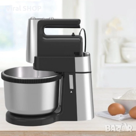 Миксер с купа Royalty Line RL-HM19015, 700W, 6 бъркалки, 3 л, Турбо, 5 скорости, снимка 6 - Миксери - 51689957