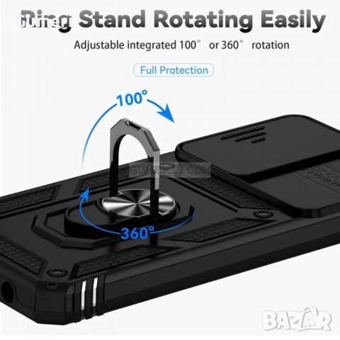 Huawei Honor X7 - Противоударен Хибриден Кейс с Капак и Ринг, снимка 7 - Калъфи, кейсове - 38372416