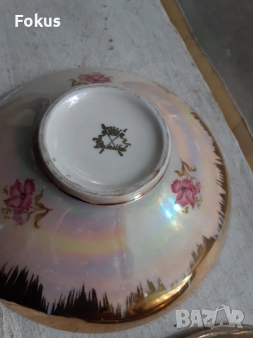 Красива бонбониера с позлата порцелан Розентал Rozenthal, снимка 3 - Антикварни и старинни предмети - 53377489