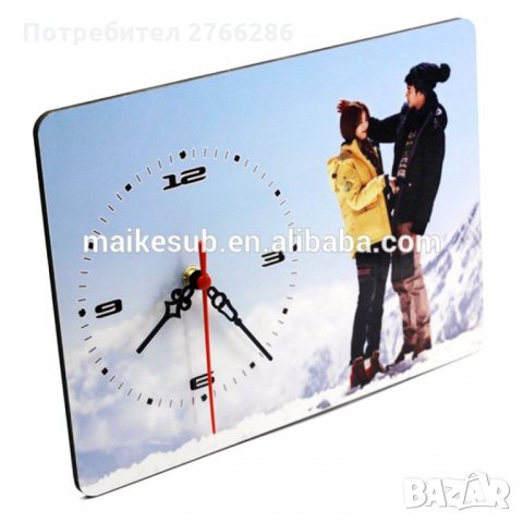 Часовник със снимка, надпис, снимка 4 - Стенни часовници - 32122796