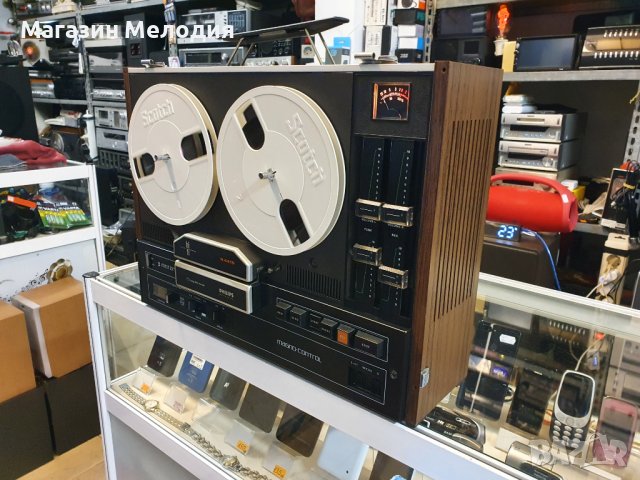 Ролков магнетофон Philips N4415 В отлично техническо и визуално състояние., снимка 4 - Декове - 38610542