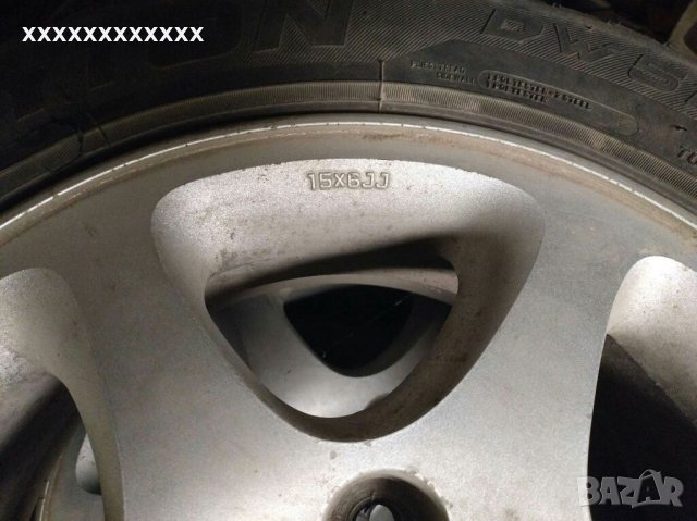 Джанти със зимни гуми 5х114 r15 от Mazda premaci, снимка 4 - Гуми и джанти - 40741259