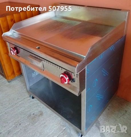 Професионална, италианска, газова скара-плоча на база OFCAR, снимка 3 - Обзавеждане на кухня - 52774150