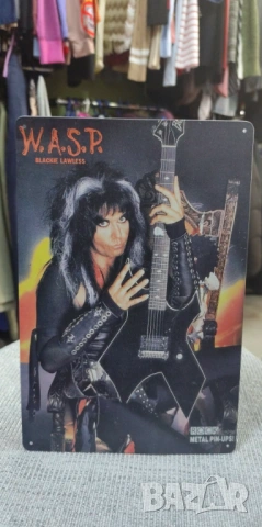 Blackie Lawless-метална табела(плакет), снимка 2 - Китари - 54093400