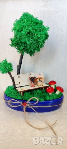 Аранжировки със скандинавски мъх и сапунени цветя, снимка 2 - Декорация за дома - 35435921