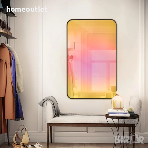 ПРОМОЦИЯ Стенно огледало с алуминиева рамка (80 x 50 см) NEUTYPECHIC A-MR01151, снимка 2 - Огледала - 52709766