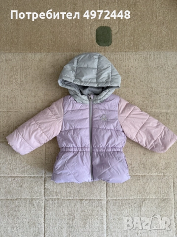 Зимно яке Benetton, размер 82 см