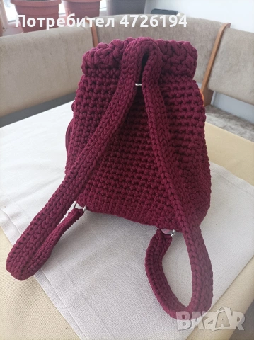 раница ръчно плетена, снимка 3 - Раници - 53322500