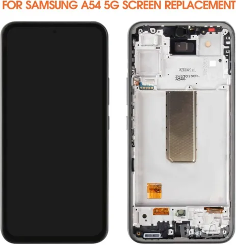Дисплей за Samsung A54, 5G, A546B, тъч скрийн, с рамка, екран, тъчскрийн, A546, A546B, A546U, снимка 3 - Резервни части за телефони - 48650425