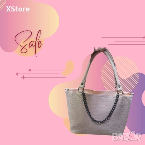 Изисканост и удобство в едно: Дамска чанта със синджир, снимка 3 - Чанти - 52582819