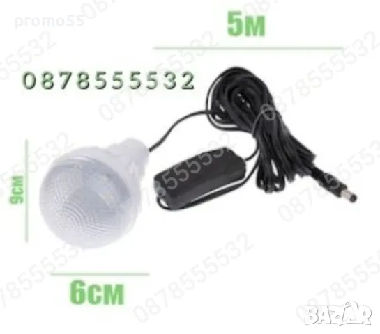 Преносима Соларна Осветителна Система с Крушки, Фенер и Лед Лампа, снимка 7 - Други - 48899119