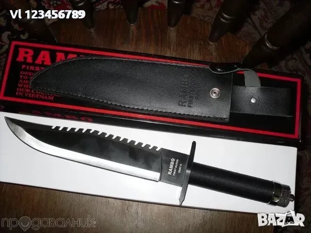 Колекционерски нож RAMBO-FIRST BLOOD-РАМБО -2 ра част, снимка 3 - Ножове - 50673456