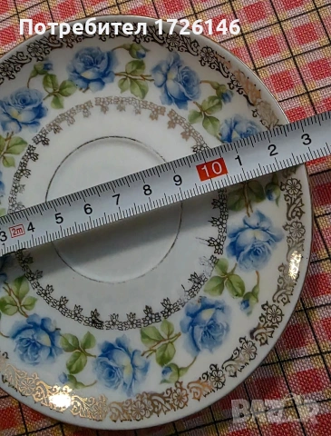 Сет 3 бр. и чинийки 4бр. от фин костен порцелан с позлата на MZ Altrohlau CMR Чехословакия , снимка 7 - Сервизи - 54038563