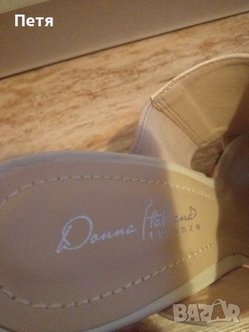 Интересни чехли с платформа от естествена кожа , снимка 3 - Чехли - 36817187