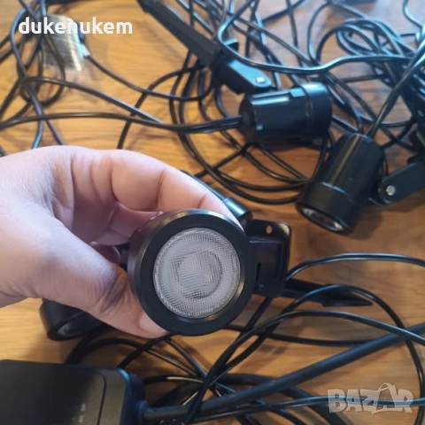 Комплект от 8 RGB градински прожектори с дистанционно управление - разопакован продукт, снимка 8 - Прожектори - 52398127
