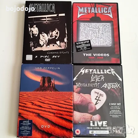 DVD 📀 Metallica,Led Zeppelin 