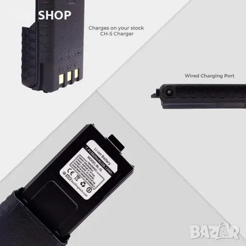 батерии BaoFeng за радиостанции BF-F8HP и UV-5R, снимка 2 - Друга електроника - 48747630