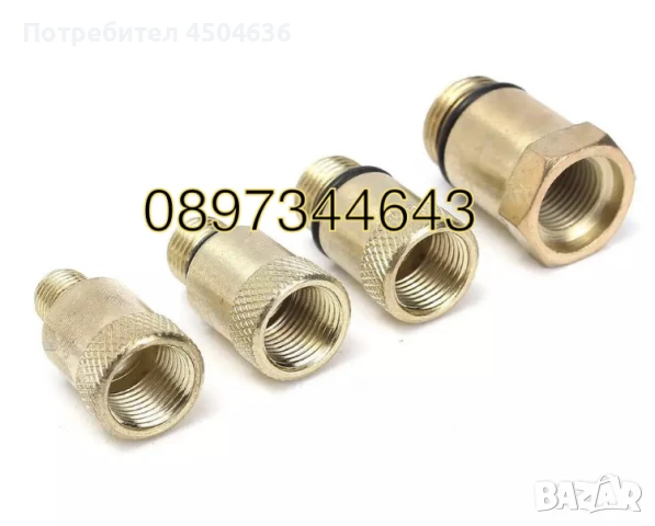 Комплет за измерване компресия на бензинов двигател 8части, снимка 4 - Други инструменти - 51428240