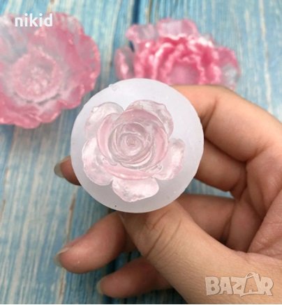 нежна розичка силиконов молд декорация украса фондан торта мъфини смола